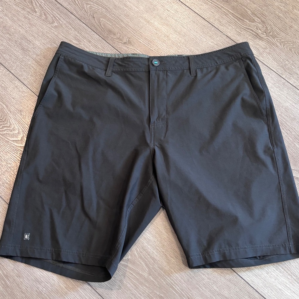 Linksoul Boardwalker Shorts Mens 38 Black Stretch Golf Casual Activewear - Picture 1 of 7
